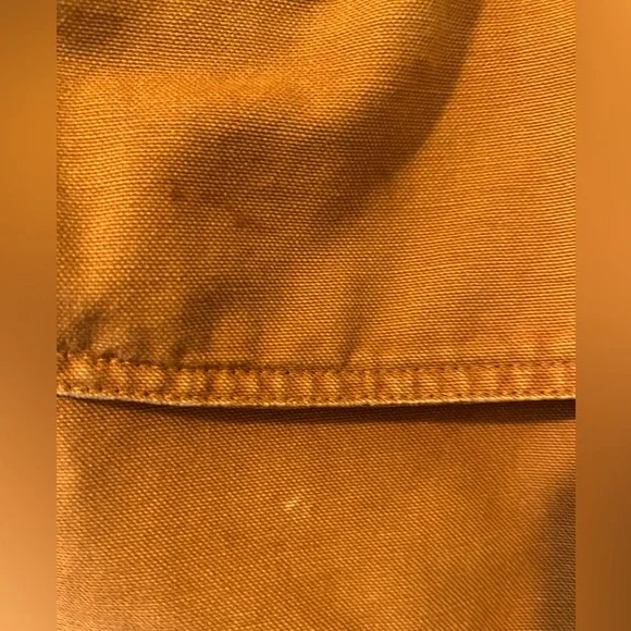 Vintage 90s Lands’ End Barn Jacket in Rich Camel Brown Size Small Petite - Picture 5 of 11